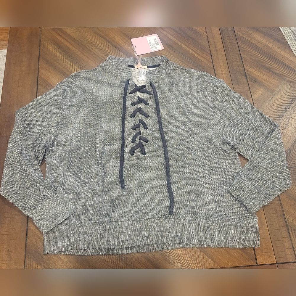 Daydream Nation Sweater Terry Dream Pullover Medium Black/White